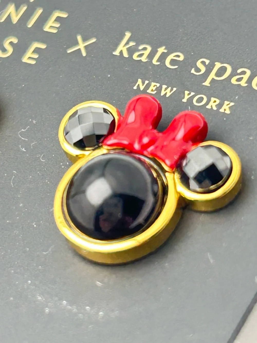 Kate Spade Minnie Mouse Earrings NWT